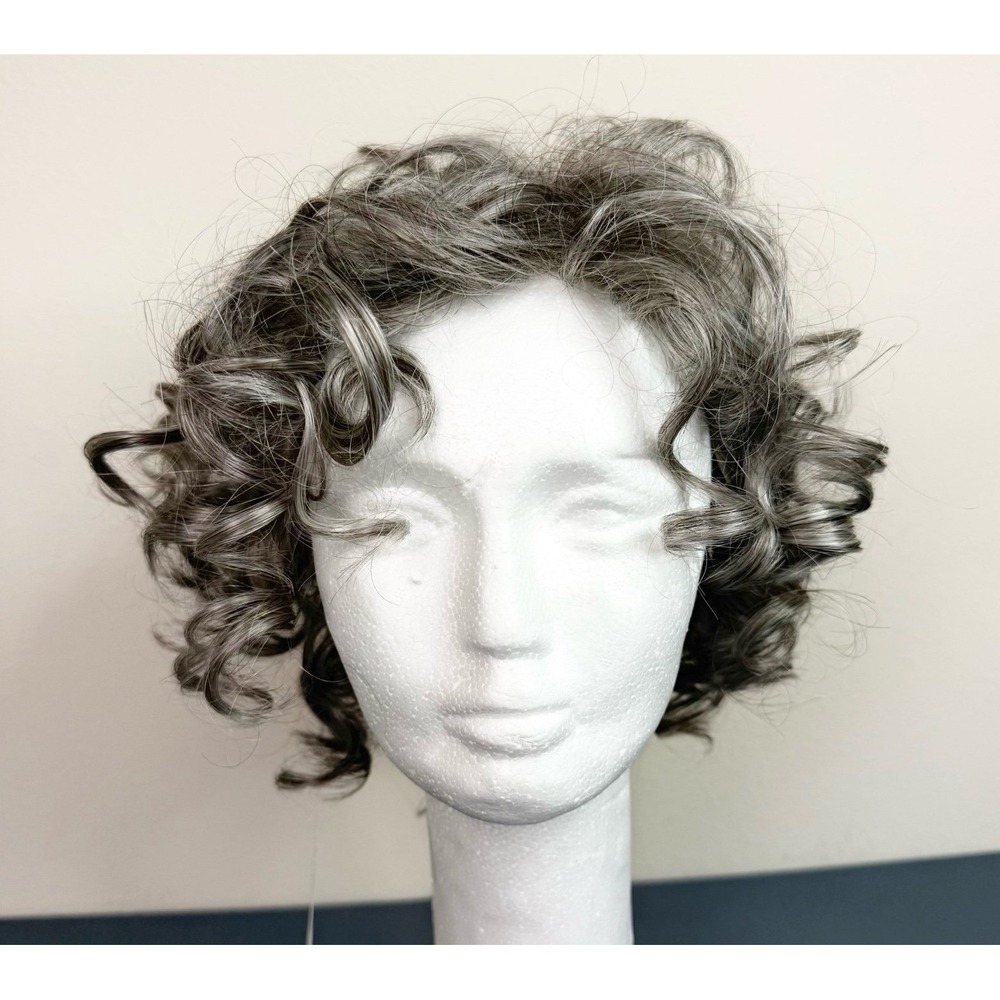 Paula Young Women's Synthetic "Jenna" Curly Lace Wig Gray NEW